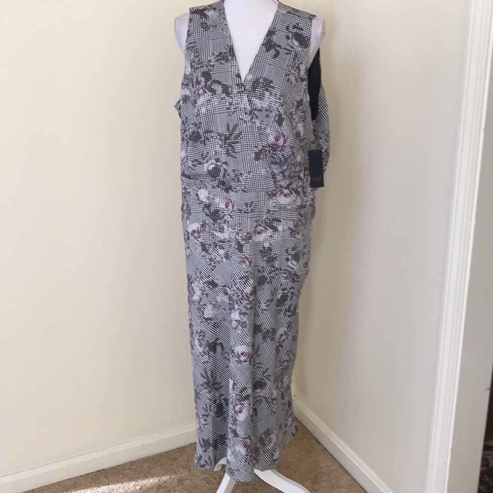 Nwt! Rachel Rachel Roy Size 18w Grey Combo Dress